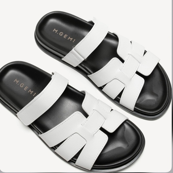 M. Gemi Shoes - NEW M. Gemi "The Emanuela" White Leather Sandals Size 11